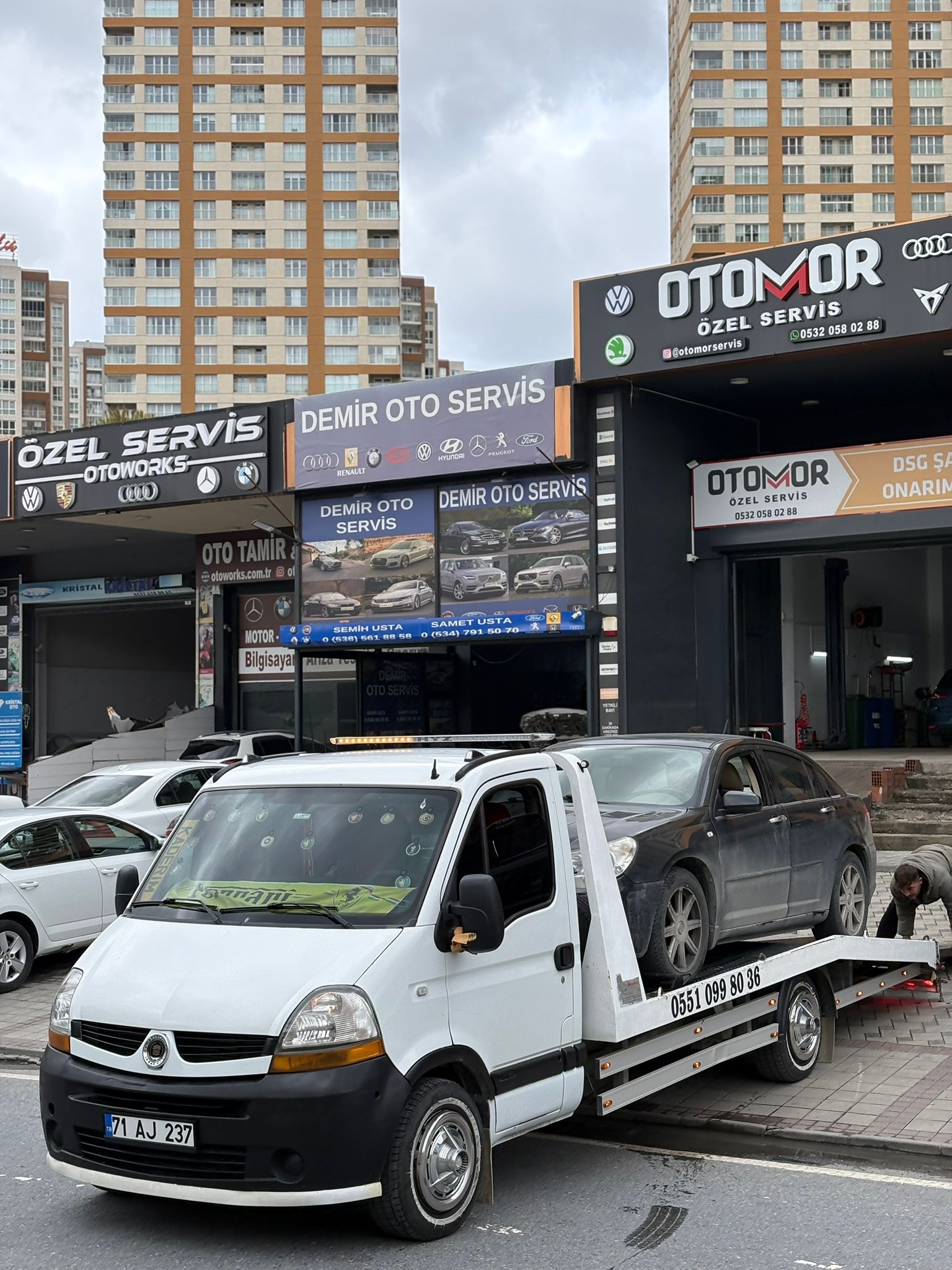 Çelebi Oto Kurtarma - Servise araç teslimi